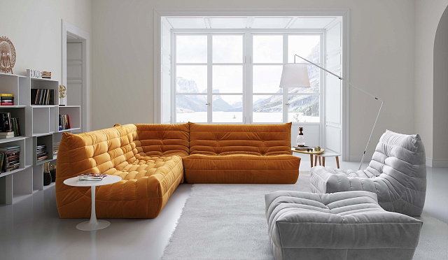 Легкая трансформация диванов ДеФранс, модульная система, легкая перестановка модулей